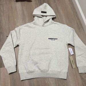 Fear of God Essentials Light Gray Hoodie